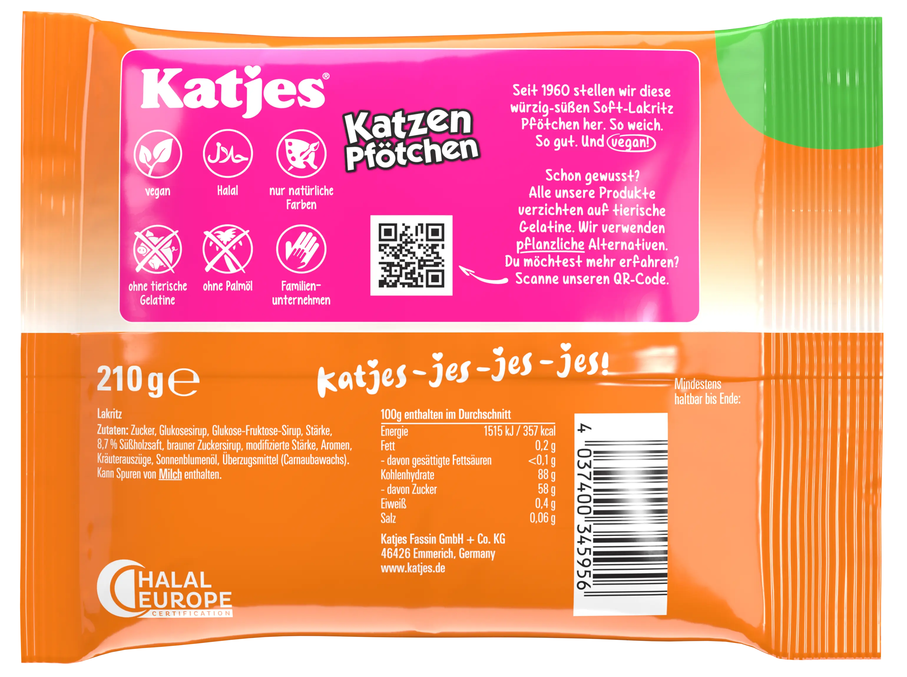 Katzen Pfötchen 210g 20er Karton