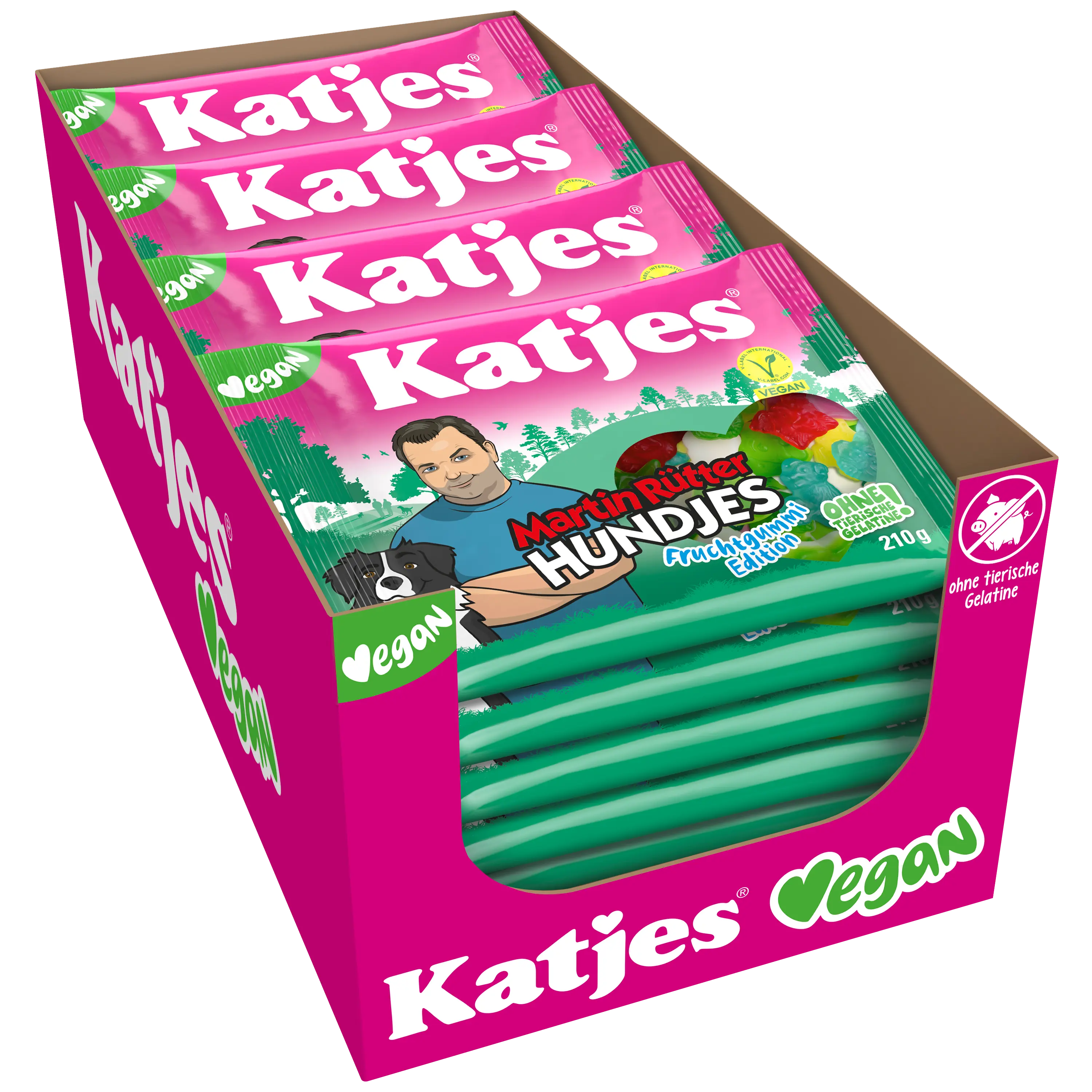 Martin Rütter Hundjes Fruchtgummi 210g 18er Karton